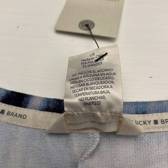 Lucky Brand Tie Dye Long Johns Pajamas Size Large NEW NWT - Picture 4 of 11